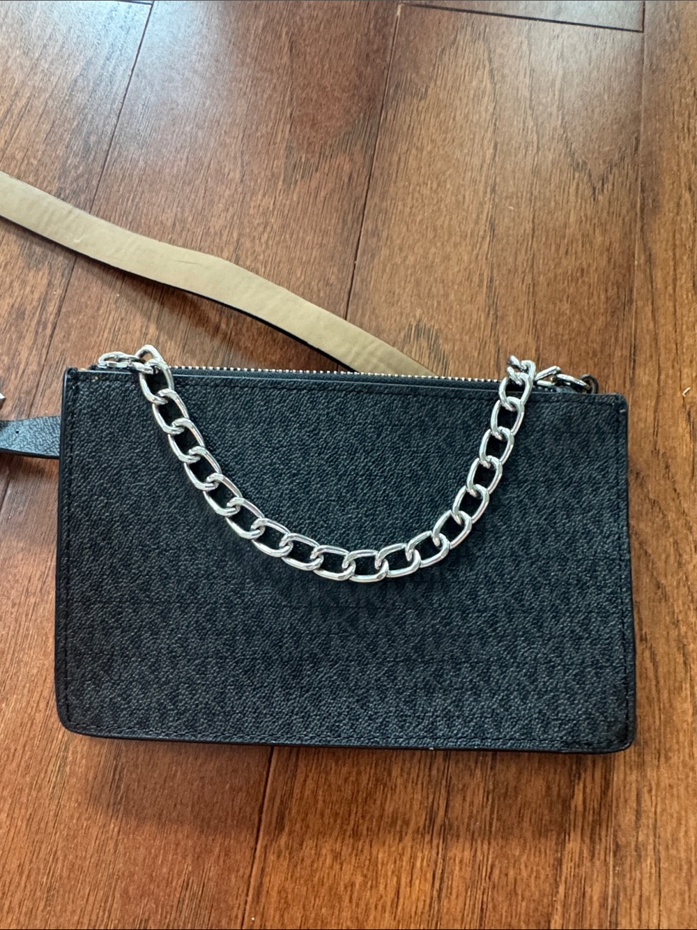 Black Chain Strap MK Belt Bag Purse